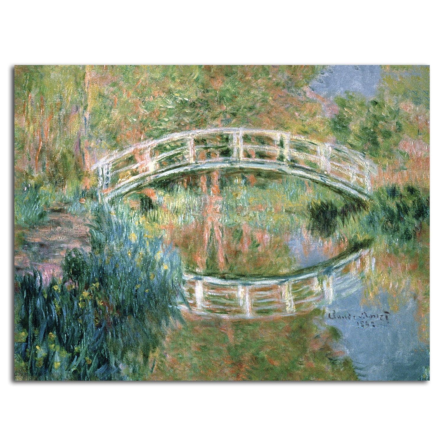 美品　Claude Monet 【arched bridge】 At Sotheby's, $27.6 M. Monet Leads Low-Key $209 M. Imp-Mod Sale